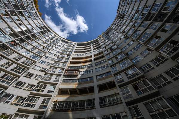 Cylindrical building in China's Kunming