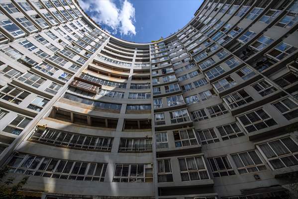 Cylindrical building in China's Kunming