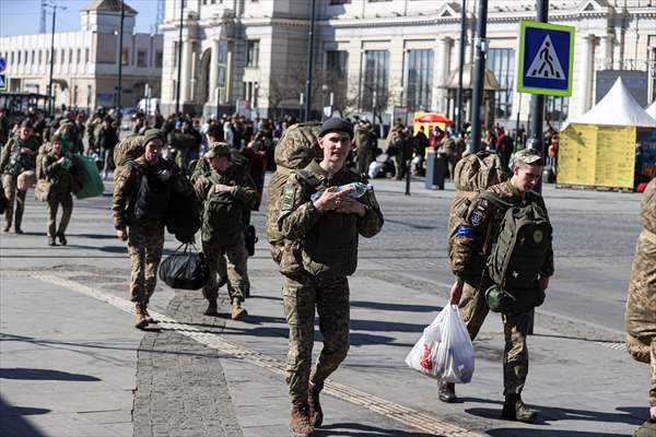 Ukrainian female soldiers heading to the frontline from Lviv