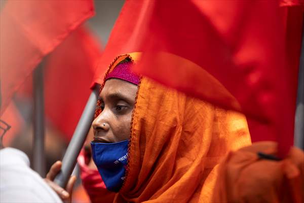 Bangladeshi workers rally in Dhaka to mark May Day