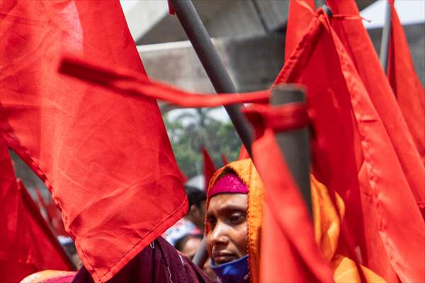 Bangladeshi workers rally in Dhaka to mark May Day