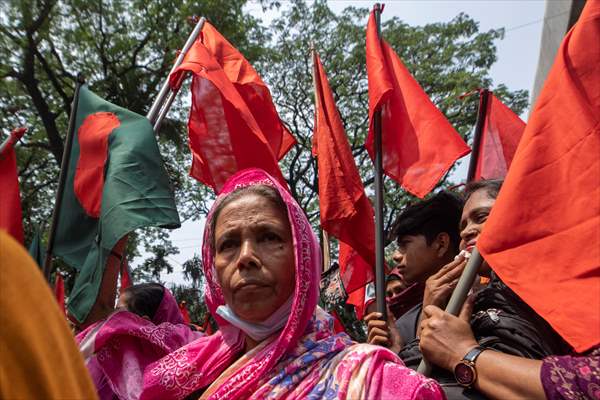 Bangladeshi workers rally in Dhaka to mark May Day