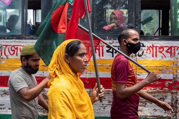 Bangladeshi workers rally in Dhaka to mark May Day