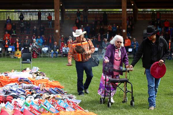 Commemoration ceremony marking the anniversary of Kamloops unmarked graves