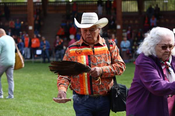 Commemoration ceremony marking the anniversary of Kamloops unmarked graves