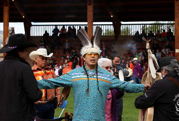 Commemoration ceremony marking the anniversary of Kamloops unmarked graves