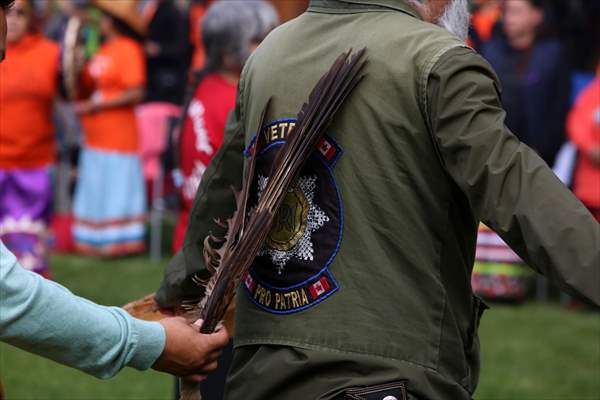 Commemoration ceremony marking the anniversary of Kamloops unmarked graves