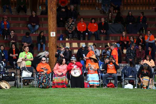 Commemoration ceremony marking the anniversary of Kamloops unmarked graves