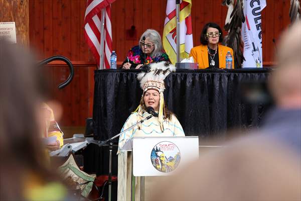 Commemoration ceremony marking the anniversary of Kamloops unmarked graves