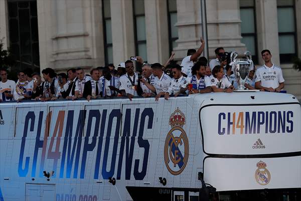 Real Madrid celebrate 14th Champions League win