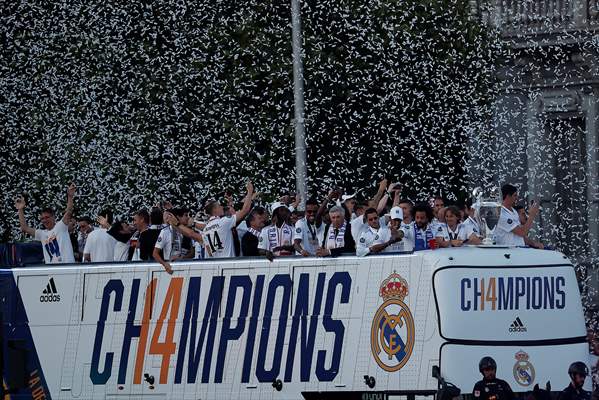 Real Madrid celebrate 14th Champions League win