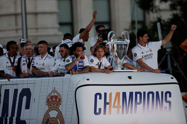 Real Madrid celebrate 14th Champions League win