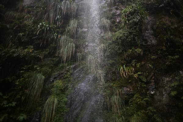 Descent from the summit towards the road to Los Yungas and the Death Road in La Paz