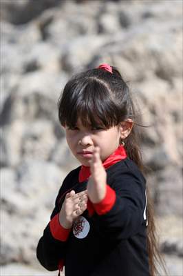 Afghan female Ninjas in Iran wants to participate in global competitions on behalf of their country