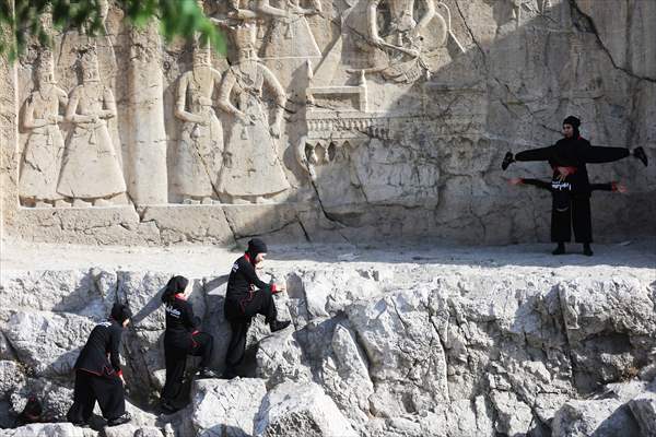 Afghan female Ninjas in Iran wants to participate in global competitions on behalf of their country