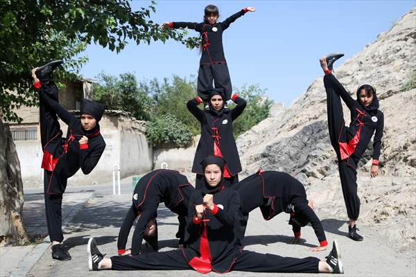 Afghan female Ninjas in Iran wants to participate in global competitions on behalf of their country