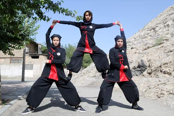 Afghan female Ninjas in Iran wants to participate in global competitions on behalf of their country