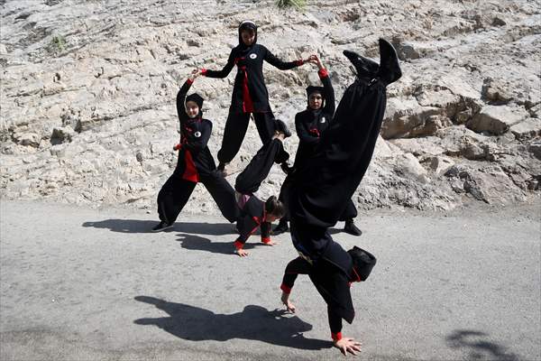 Afghan female Ninjas in Iran wants to participate in global competitions on behalf of their country