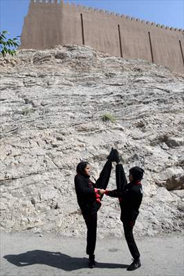 Afghan female Ninjas in Iran wants to participate in global competitions on behalf of their country