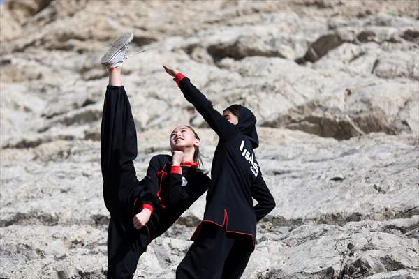 Afghan female Ninjas in Iran wants to participate in global competitions on behalf of their country