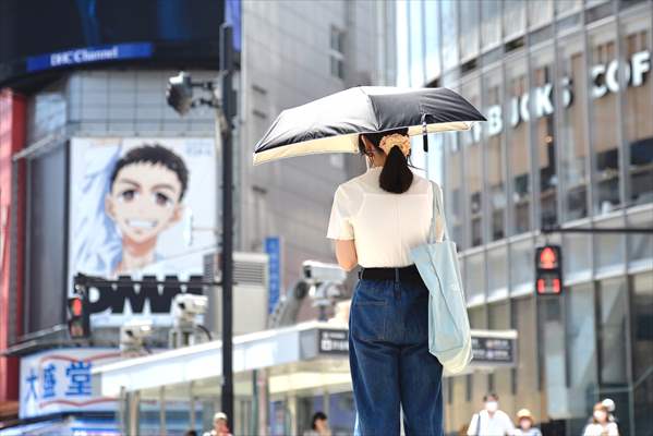 Hot weather in Tokyo