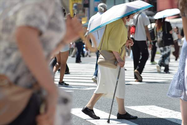 Hot weather in Tokyo