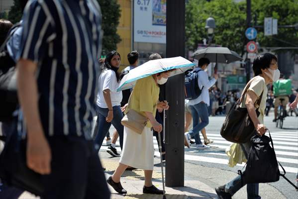 Hot weather in Tokyo