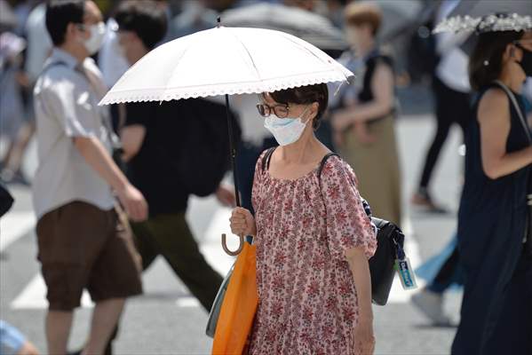 Hot weather in Tokyo