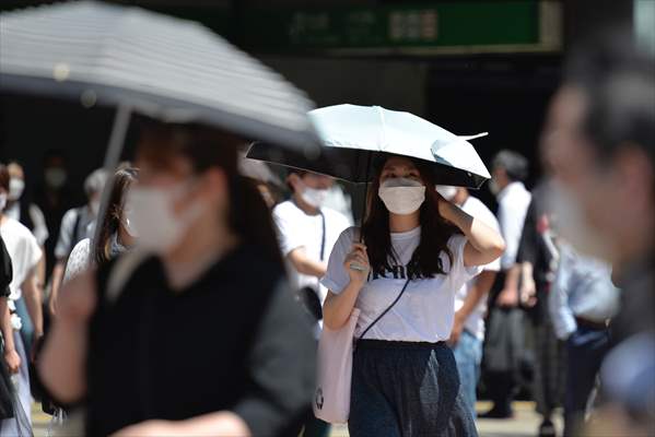 Hot weather in Tokyo