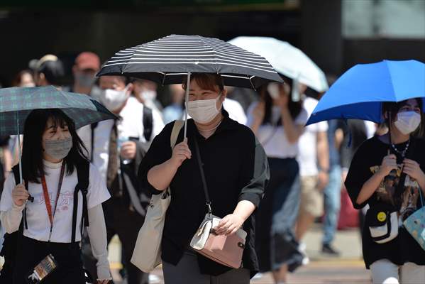 Hot weather in Tokyo