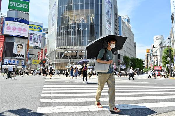 Hot weather in Tokyo