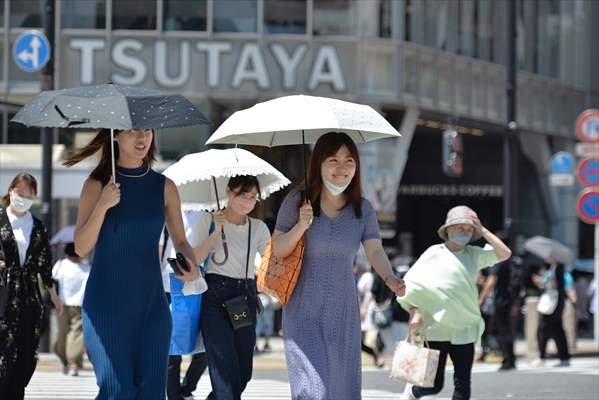 Hot weather in Tokyo