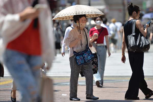 Hot weather in Tokyo