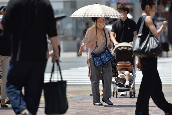 Hot weather in Tokyo