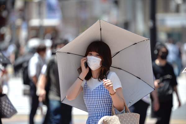 Hot weather in Tokyo