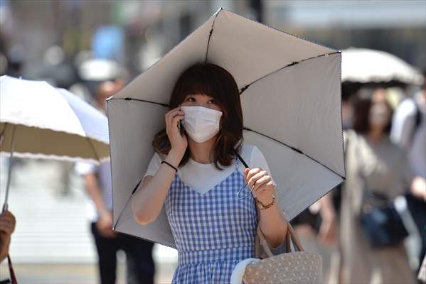 Hot weather in Tokyo