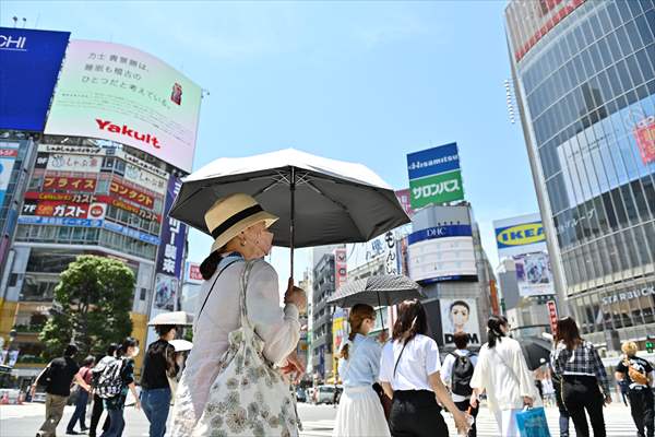 Hot weather in Tokyo