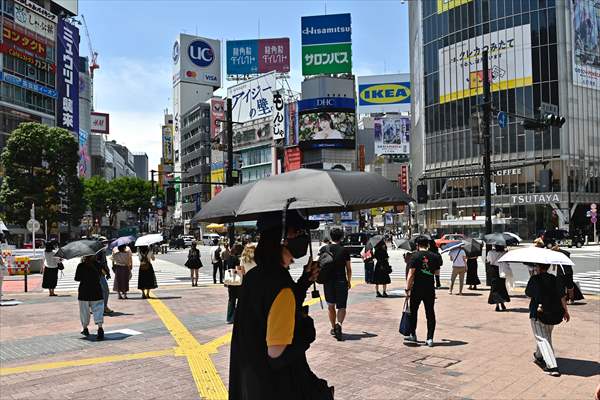 Hot weather in Tokyo