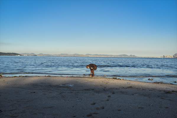 Pollution in the waters of Guanabara Bay in Rio de Janeiro