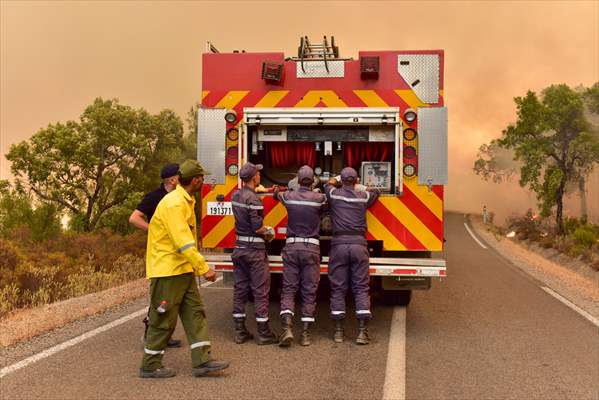 Forest fire in northern Morocco not yet under control