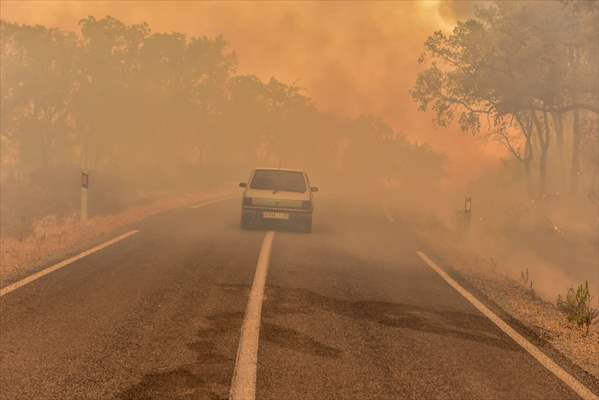 Forest fire in northern Morocco not yet under control