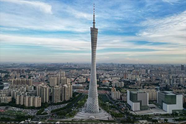 Canton tower in China’s Guangzhou