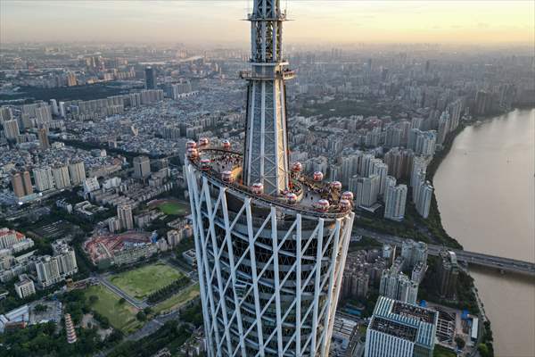 Canton tower in China’s Guangzhou