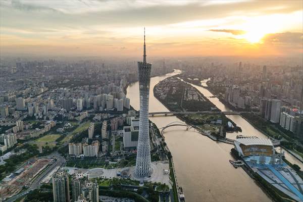 Canton tower in China’s Guangzhou