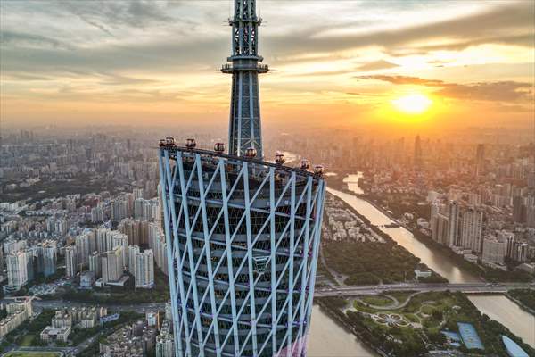 Canton tower in China’s Guangzhou