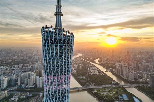 Canton tower in China’s Guangzhou