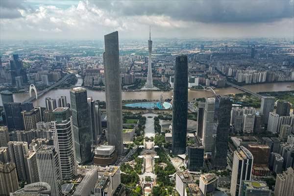 Canton tower in China’s Guangzhou