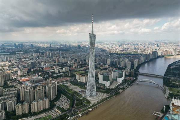 Canton tower in China’s Guangzhou