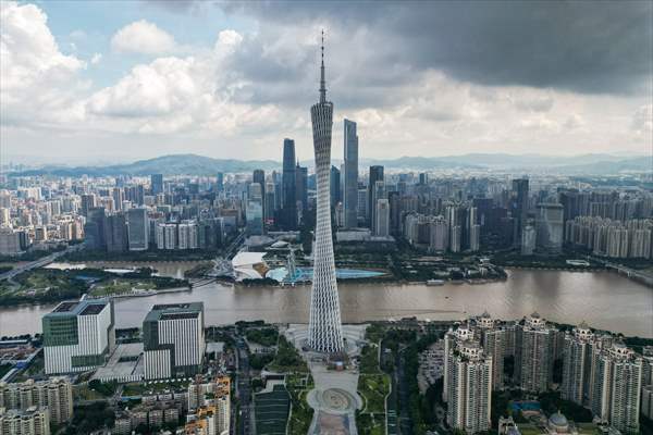 Canton tower in China’s Guangzhou