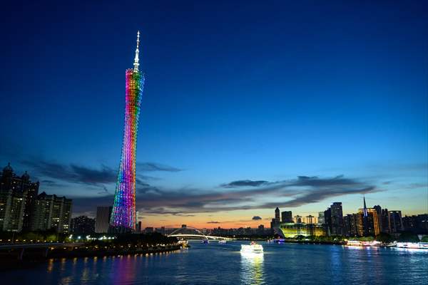 Canton tower in China’s Guangzhou